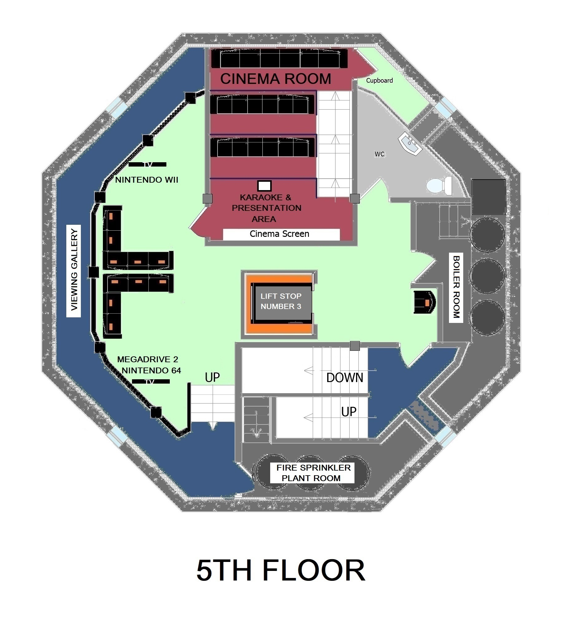 5th Floor - Entertainment Floor, Computer Games & Cinema
